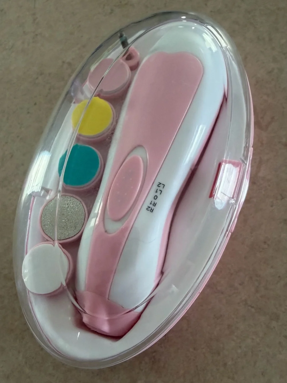 Pink Kids Electric Nail Grooming Kit - Gentle Manicure Set